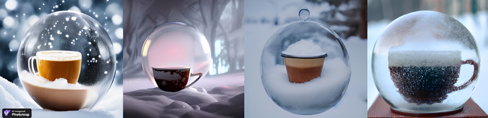 Cup Of Coffe Inside Snowballs for Art vs. technology: How does an AI art generator work?